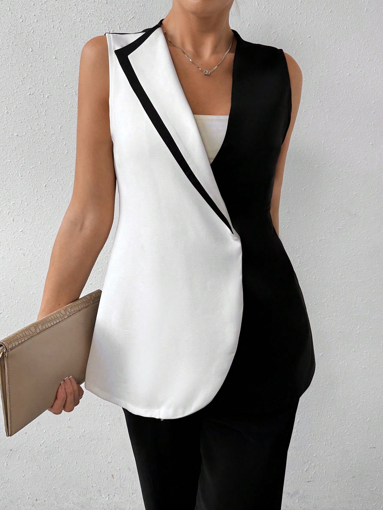 Blazer Sem Manga P&B Alfaiataria