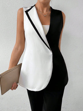 Blazer Sem Manga P&B Alfaiataria