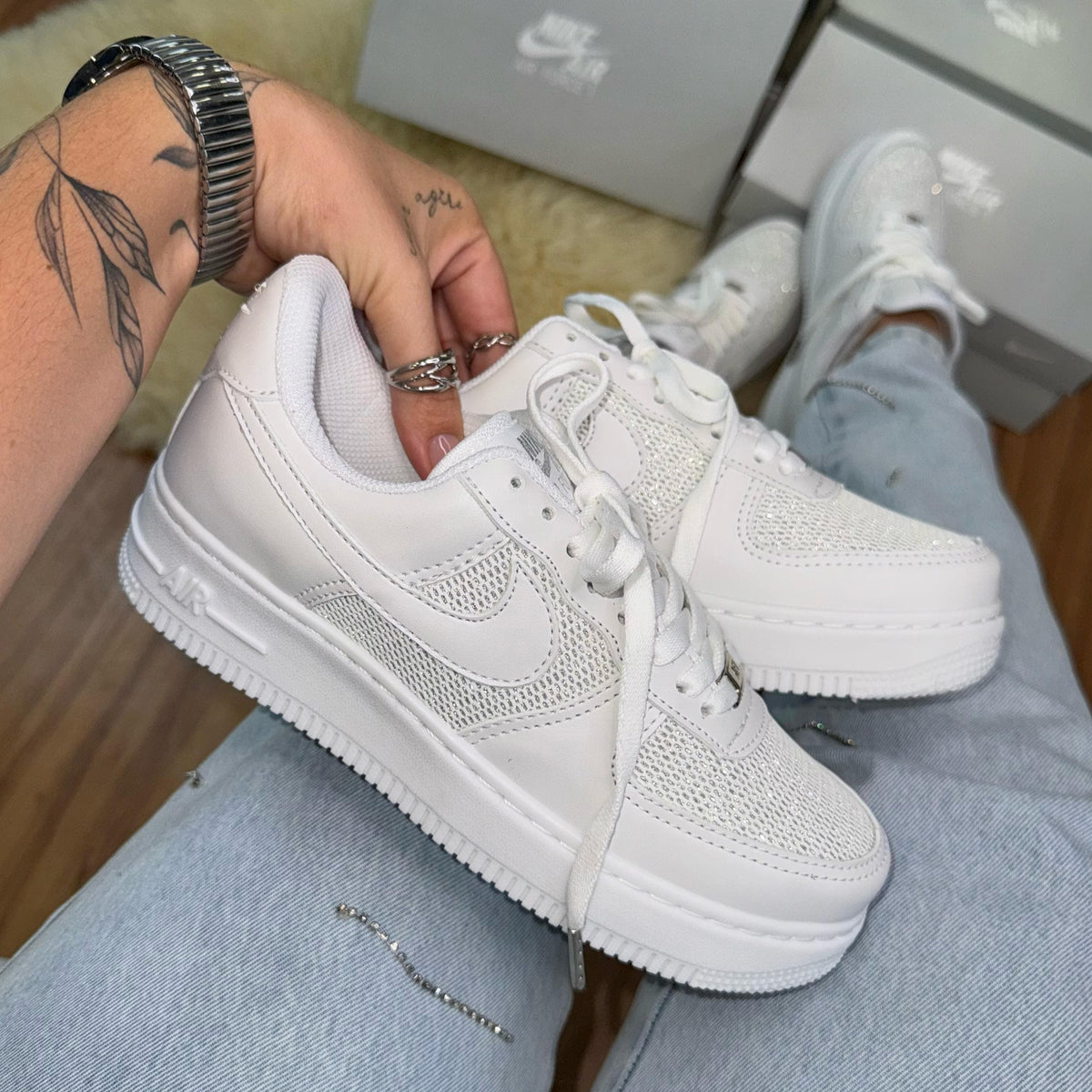 NIKE AIR FORCE F1 BRILHO - PREMIUM