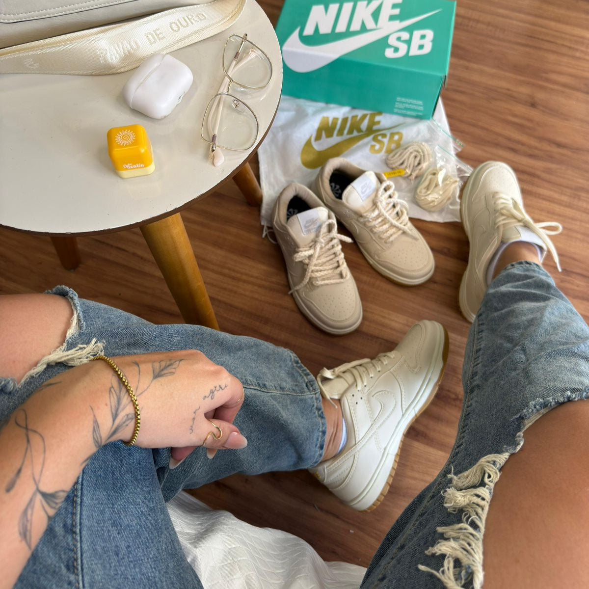 Nike Air Dunk Bege Corda - Premium