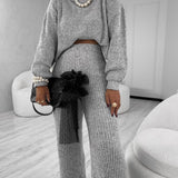 Conjunto Tricô Mousse